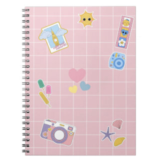Caderno Espiral para Crianças com Desenhos Lindos