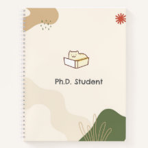 Caderno Espiral para Estudante de Doutorado-Gato D