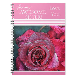 Caderno Espiral Para Minha Irmã Incrível Te Ama!