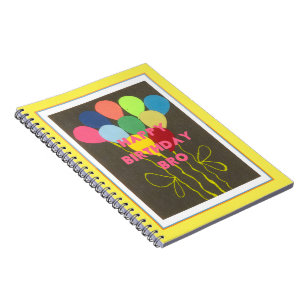Caderno Espiral Para o meu adorável grande aniversário feliz irmão