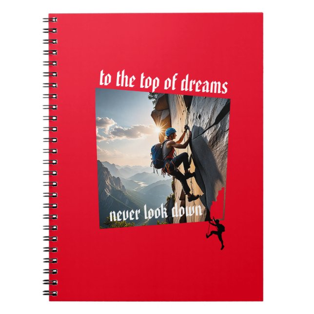 Caderno Espiral "Para o topo dos sonhos" (Frente)