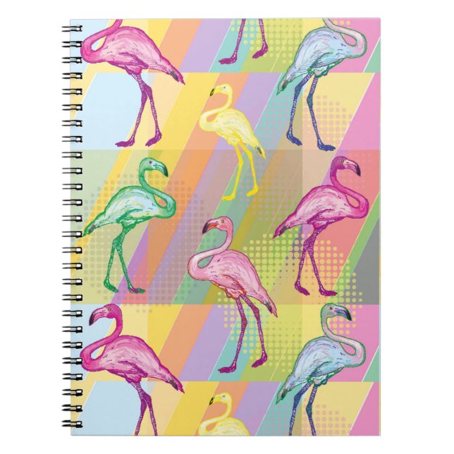 Caderno Espiral Parada do flamingo (Frente)