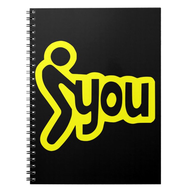 Caderno Espiral Parafuso do Stick Fing #USAPatriotGraphics © (Frente)