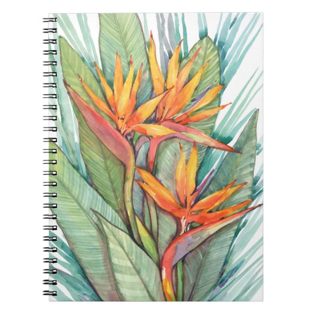 Caderno Espiral Paraíso Botânico Tropical II (Frente)