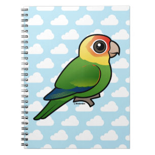 Caderno Espiral Parakeet de Birdorable Carolina