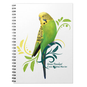 Caderno Espiral Parakeet verde