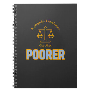 Caderno Espiral Paralegal, como um advogado, é muito pobre