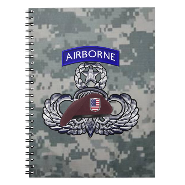 Caderno Espiral Paraquedistas Aerotransportados (Frente)