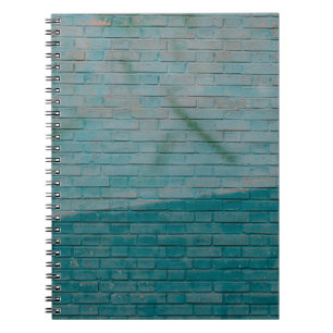 Caderno Espiral Parede branca e azul