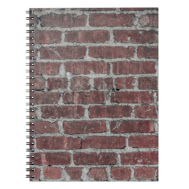 Caderno Espiral Parede de betão marrom (Frente)