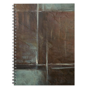 Caderno Espiral Parede de de tijolos de Cinza