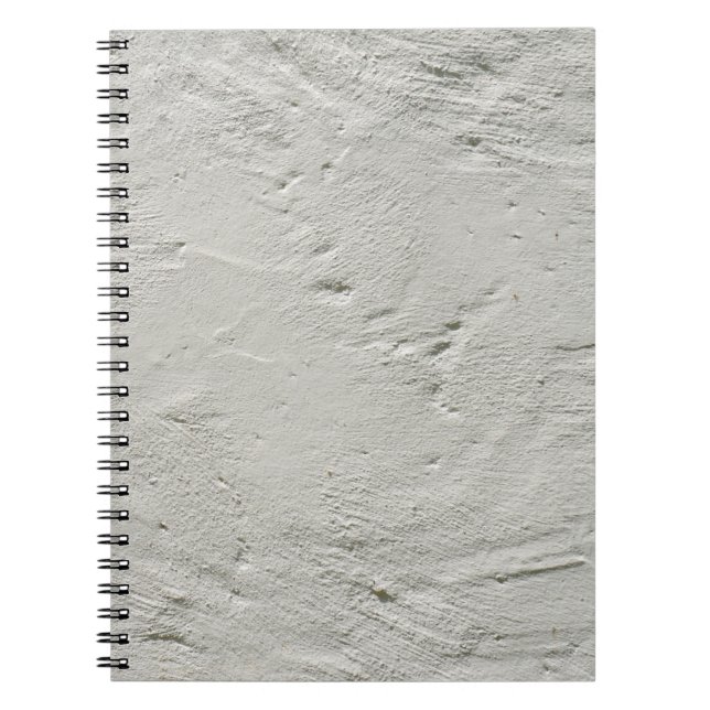 Caderno Espiral Parede de gesso de textura rugosa (Frente)