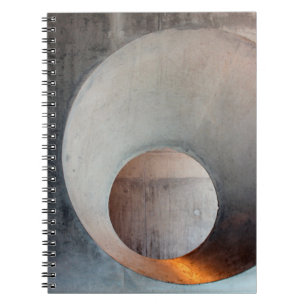 Caderno Espiral Parede de orifícios de arquitetura em concreto