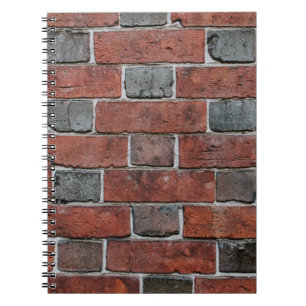 Caderno Espiral Parede de tijolos