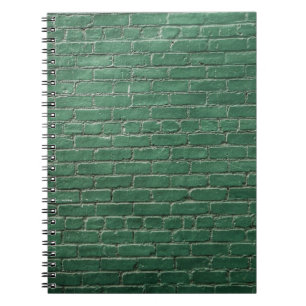 Caderno Espiral Parede pintada de verde