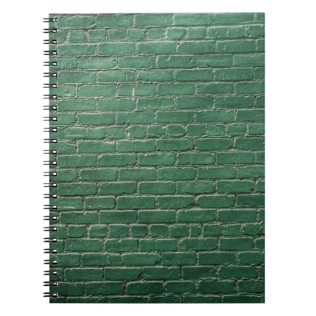 Caderno Espiral Parede pintada verde (Frente)