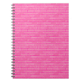 Caderno Espiral Parede Rosa