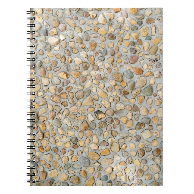 Caderno Espiral Parede Rústica de Pedregulho  (Frente)