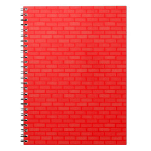 Caderno Espiral Parede Vermelha