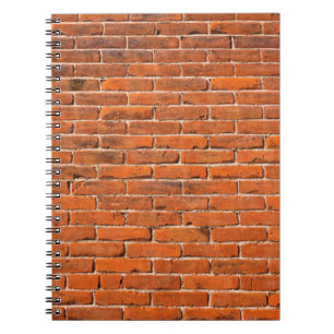 Caderno Espiral Parede vermelha de tijolos