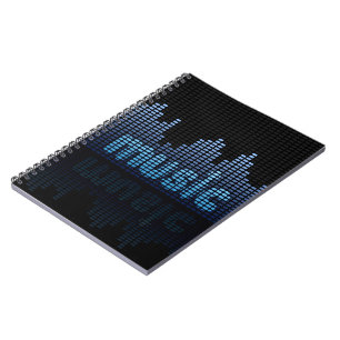 Caderno Espiral Parede Wave de Música do Equalizador Digital