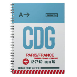 Caderno Espiral Paris - Diário Viagem