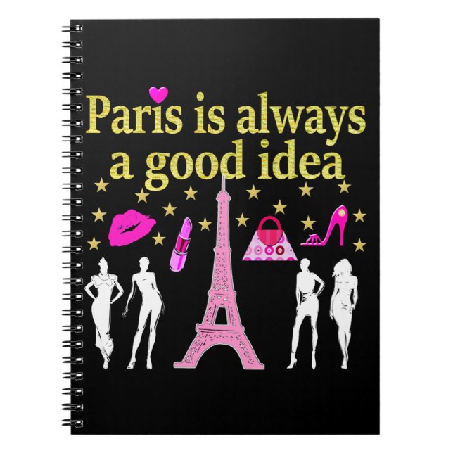 CADERNO ESPIRAL PARIS É SEMPRE UMA BOA IDEIA (Frente)