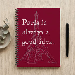 Caderno Espiral Paris é sempre uma boa ideia