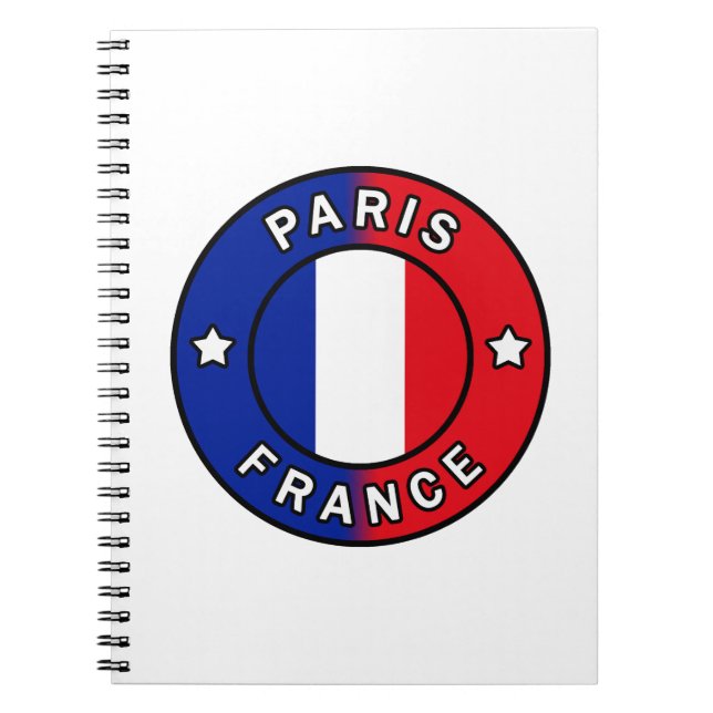 Caderno Espiral Paris França (Frente)
