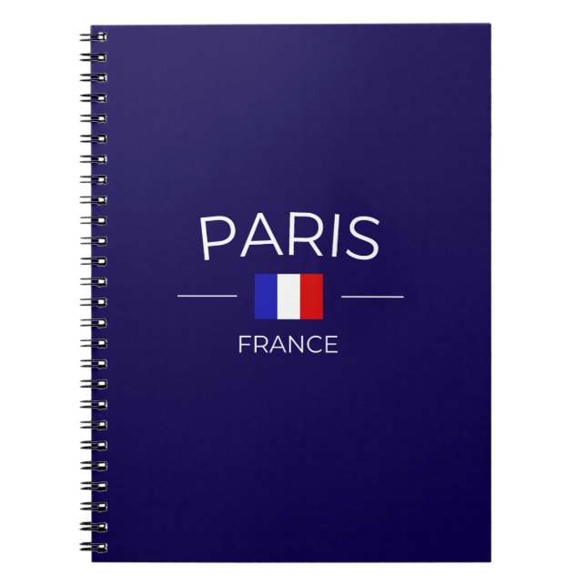 Caderno Espiral Paris France (Frente)