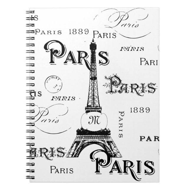 Caderno Espiral Paris France Gifts and Souvenirs (Frente)