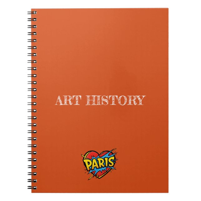 Caderno Espiral Paris Orange (Frente)