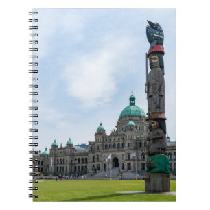 Caderno Espiral Parlamento da Colúmbia Britânica - Vitória, Canadá