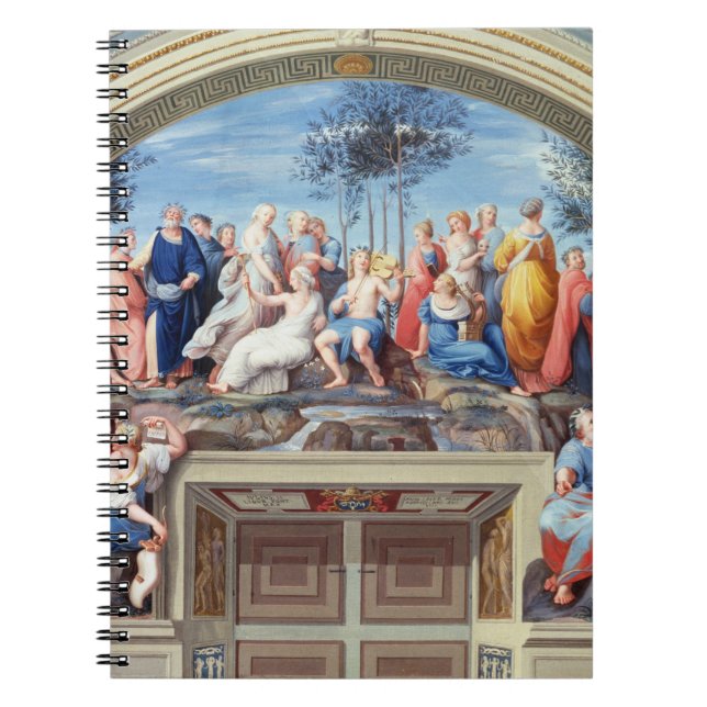 Caderno Espiral Parnassus e o Disputa, do della S da estância (Frente)