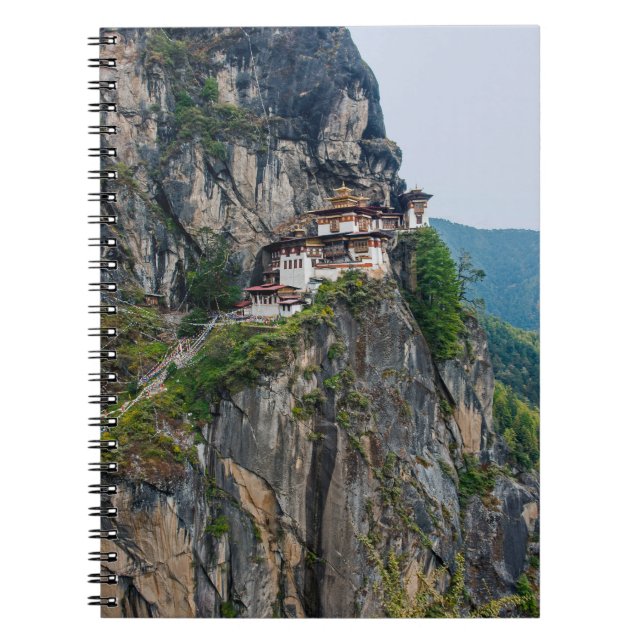 Caderno Espiral Paro Taktsang: O Mosteiro do Ninho do Tigre - Butã (Frente)