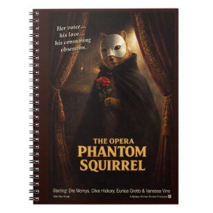 Caderno Espiral Paródia de Esquilo Fantasma da Ópera