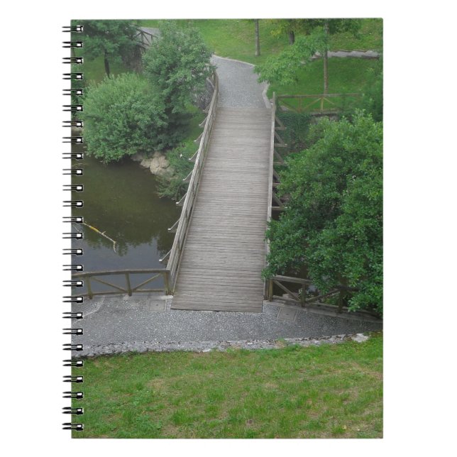 Caderno Espiral Parque de Fotografia Natural Árvores Verdes (Frente)