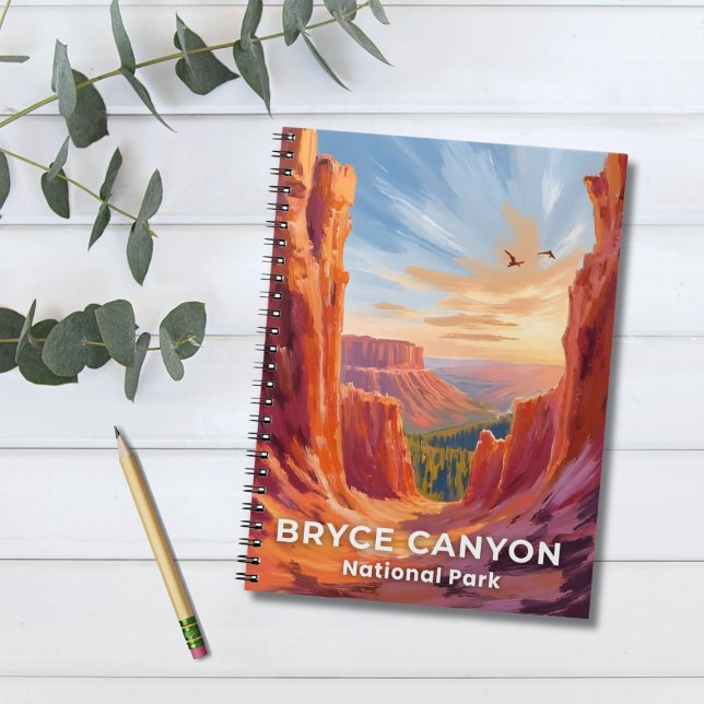 Caderno Espiral Parque Nacional Bryce Canyon | Viagem de Utah (Criador carregado)