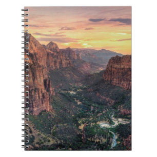 Caderno Espiral Parque nacional da garganta de Zion