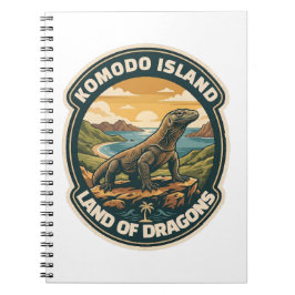 Caderno Espiral Parque Nacional da Ilha de Komodo Indonésia