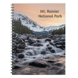 Caderno Espiral Parque Nacional do Mt. Rainier Souvenir