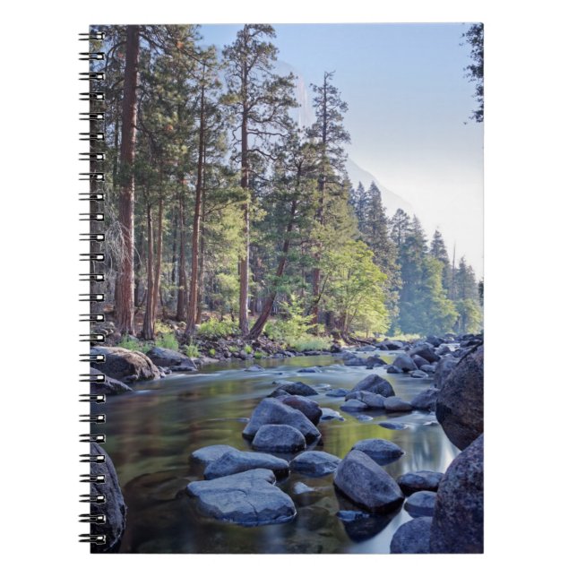 Caderno Espiral Parque nacional do rio | Yosemite de Merced no (Frente)