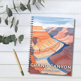 Caderno Espiral Parque Nacional Grand Canyon Aquarela Viagem
