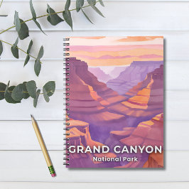 Caderno Espiral Parque Nacional Grand Canyon Arte de Viagem Aquare