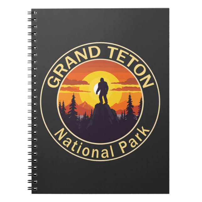 Caderno Espiral Parque Nacional Grand Teton Bigfoot (Frente)