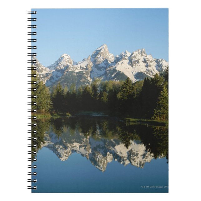 Caderno Espiral Parque nacional grande de Teton, escala de Teton, (Frente)