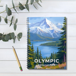 Caderno Espiral Parque Nacional Olímpico | Pintura de Viagem em Wa