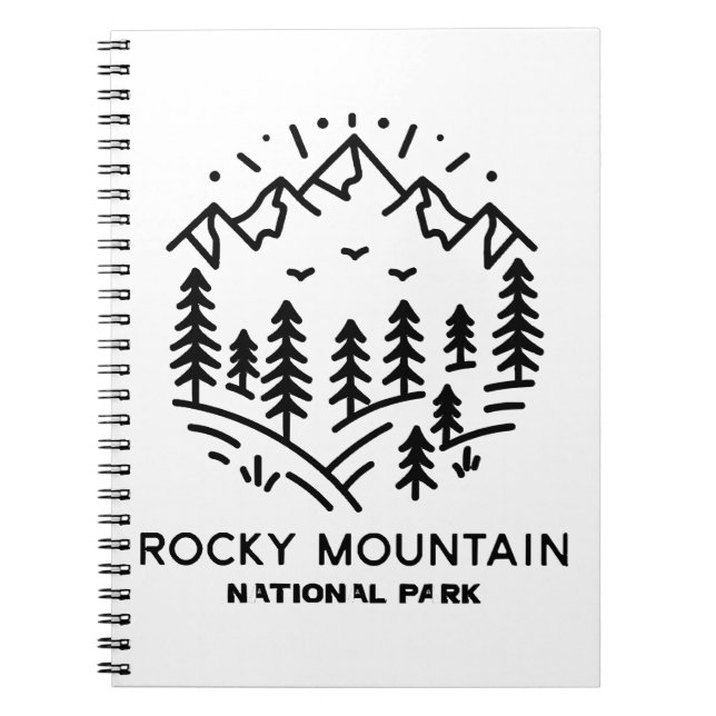 Caderno Espiral Parque Nacional Rocky Mountain (Frente)