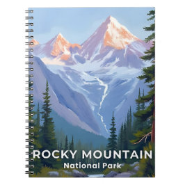 Caderno Espiral Parque Nacional Rocky Mountain Colorado Viagem Art