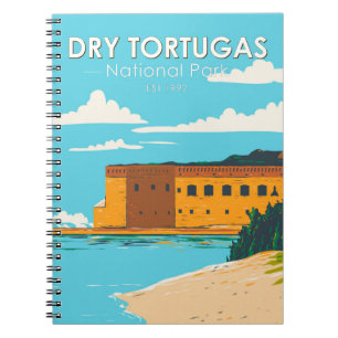 Caderno Espiral Parque Nacional Seco de Tortugas, Flórida Fort V